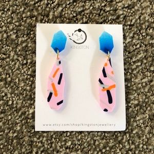 Kingston Jewellery cut out earring